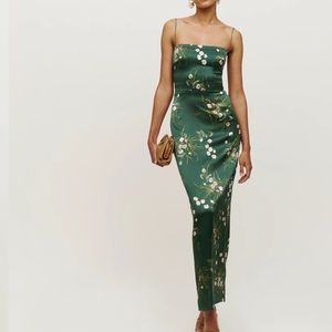 Reformation Frankie Silk Dress